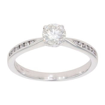 18ct White Gold 0.55ct Diamond Solitaire Ring