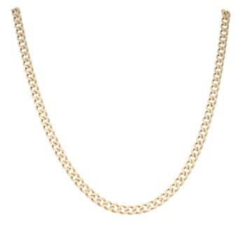 9ct Yellow Gold Curb Chain 18"