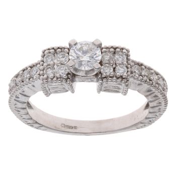 18ct White Gold 1.00ct Diamond Solitaire Ring