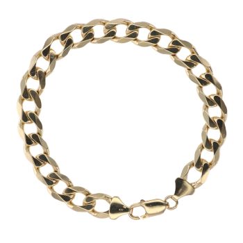 9ct Yellow Gold Curb Bracelet 8.5"