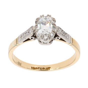18ct Yellow Gold 0.60ct Brilliant Cut Diamond Solitaire Ring