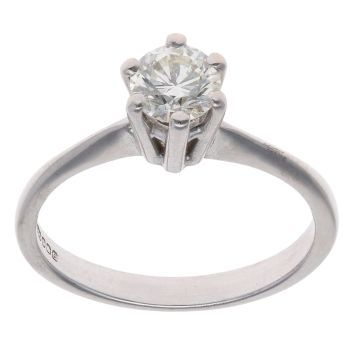 18ct White Gold 0.55ct Brilliant Cut Diamond Solitaire Ring
