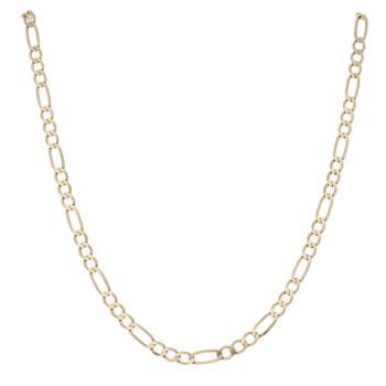 9ct Yellow Gold Figaro Chain 18"