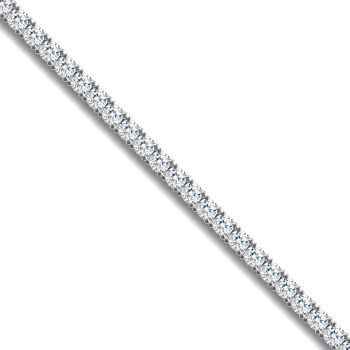 18 Carat White Gold 1.03ct Claw Set Tennis Bracelet