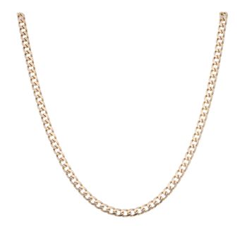9ct Yellow Gold Curb Chain 18"