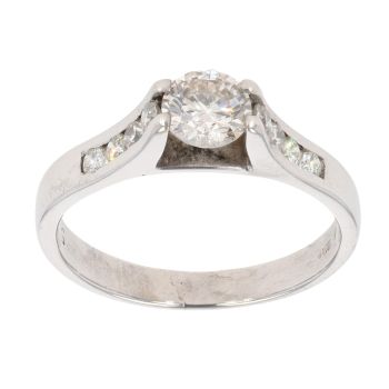 14ct White Gold 0.70ct Diamond Solitaire Ring