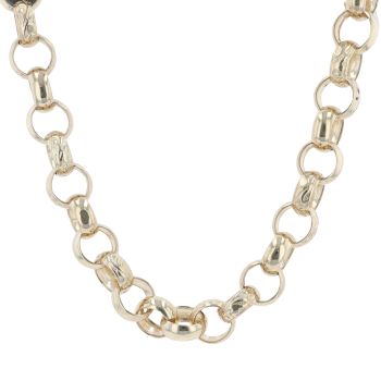 9ct Yellow Gold Belcher Chain 24"