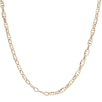 14ct Yellow Gold Patterned Fancy Chain 24"