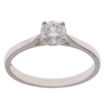 Platinum 0.50ct Brilliant Cut Diamond Solitaire Ring