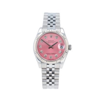 Rolex Custom Datejust Pre Owned Watch Ref 178274