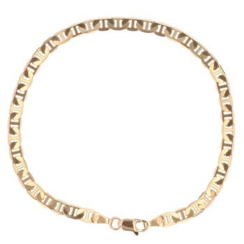 9ct Yellow Gold Anchor Bracelet 8"