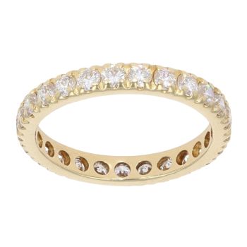 18ct Yellow Gold 1.25ct Diamond Full Eternity Ring