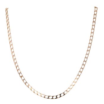 9ct Yellow Gold Curb Chain 18"