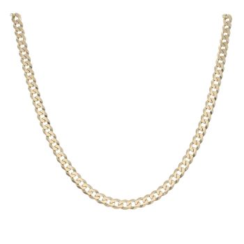 9ct Yellow Gold Curb Chain 18"