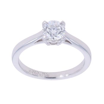 Platinum 0.75ct Diamond Brilliant Cut Diamond Solitaire Ring