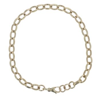 9ct Yellow Gold Belcher Bracelet 8"