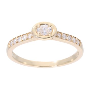 14ct Yellow Gold 0.45ct Diamond Solitaire Ring