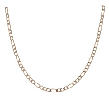 9ct Yellow Gold Figaro Chain 18"
