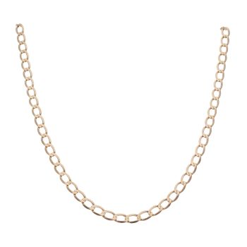 9ct Yellow Gold Curb Chain 18"