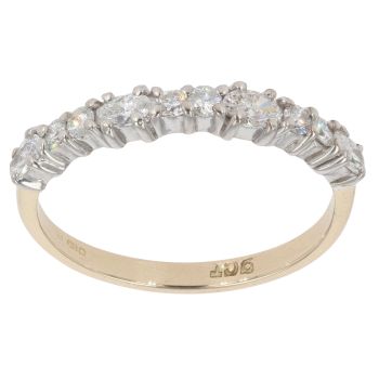 9ct Yellow Gold 0.40ct Brilliant Cut Diamond Fancy Ring