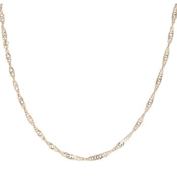 9ct Yellow Gold Twist Chain 18"
