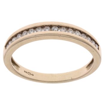 9ct Yellow Gold 0.33ct Brilliant Cut Diamond Eternity Ring