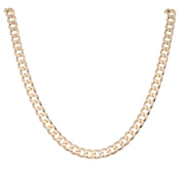 9ct Yellow Gold Curb Chain 20"