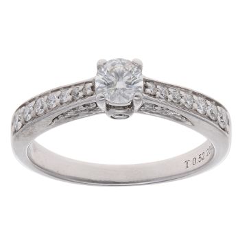 18ct White Gold 0.52ct Diamond Solitaire Ring