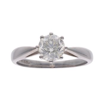 18ct White Gold 1.00ct Diamond Solitaire Ring