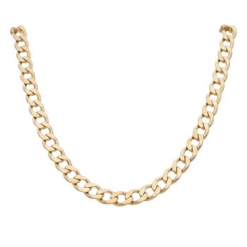 9ct Yellow Gold Curb Chain 20"