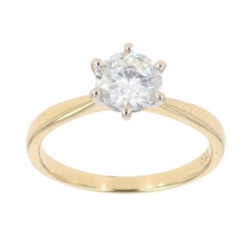 18ct Yellow Gold 1.01ct Diamond Solitaire Ring