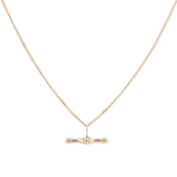 9ct Yellow Gold Fancy T-Bar Chain 20"