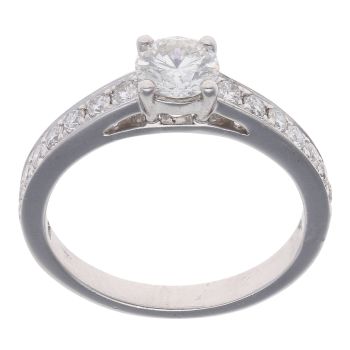 Platinum 1.00ct Solitaire Diamond Ring