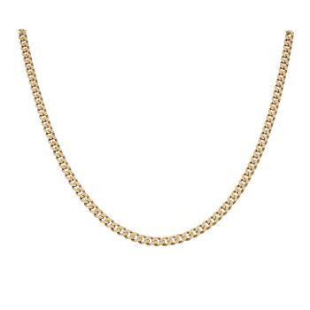 9ct Yellow Gold Curb Chain 20"