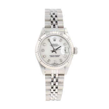 Rolex Custom Datejust Pre Owned Watch Ref 69174