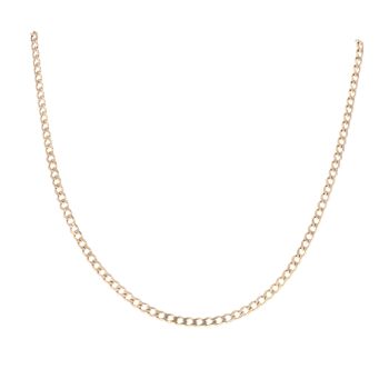 9ct Yellow Gold Curb Chain 16"