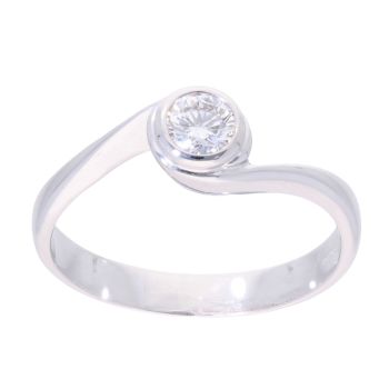 14ct White Gold 0.30ct Diamond Solitaire Ring