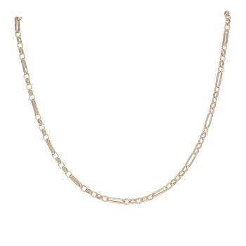 9ct Yellow Gold Belcher Figaro Chain 24"