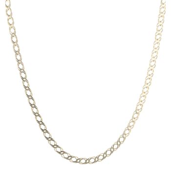 9ct Yellow Gold Double Curb Chain 22"