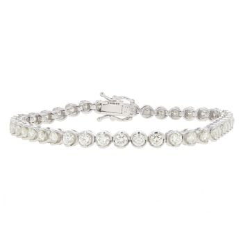 18ct White Gold 4.75ct Diamond Tennis Bracelet