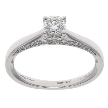 Jenny Packham 18ct White Gold 0.50ct Brilliant Cut Diamond Solitaire Ring