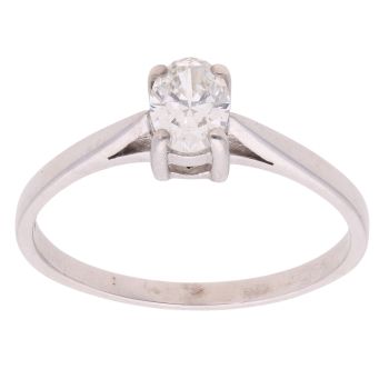 18ct White Gold 0.50ct Diamond Solitaire Ring