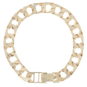 9ct Yellow Gold Curb Bracelet 8.5"
