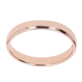 9ct Rose Gold Wedding Band 2.8mm