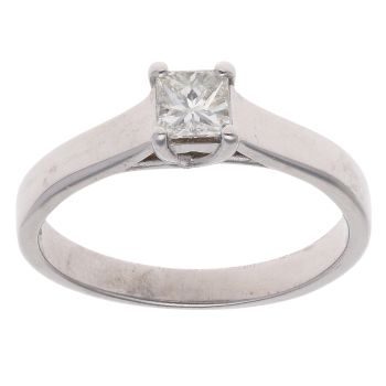 18ct White Gold 0.33ct Diamond Solitaire Ring