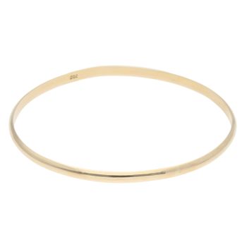 9ct Yellow Gold Solid Plain Bangle