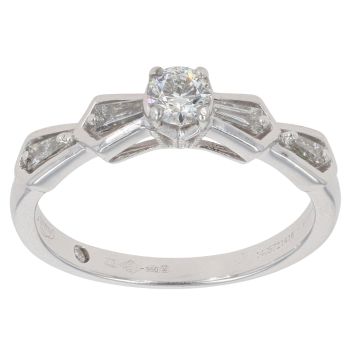 Platinum 0.40ct Diamond Solitaire Ring