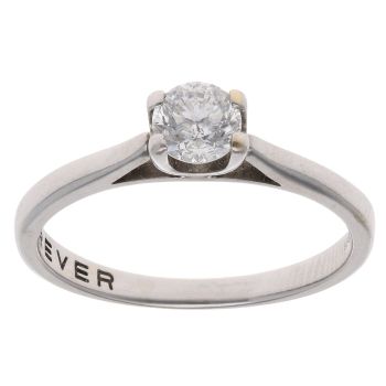 18ct White Gold 0.50ct Diamond Solitaire Ring