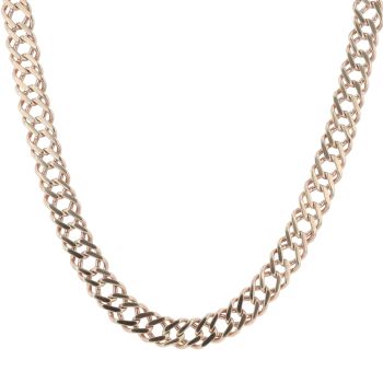 9ct Yellow Gold Double Curb Chain 20"