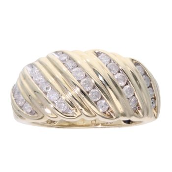 9ct Yellow Gold 0.50ct Diamond Fancy Ring